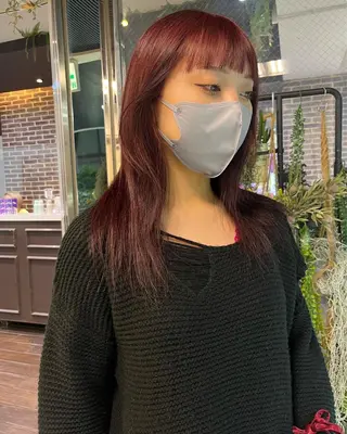 セミロング カラー メンズスタイル Hitomi🐶のヘアスタイル