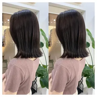 ミディアム カラー 村山 茉衣のヘアスタイル