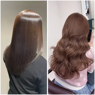 セミロング カラー 盛れる艶カラー× レイヤーカット/咲来のヘアスタイル