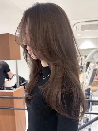 セミロング カラー ヘアアレンジ 🫧透明感カラー/ 艶カラー🫧namiのヘアスタイル
