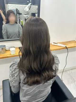 ロング カラー ヘアセット🎀透明感 カラーHiROEのヘアスタイル
