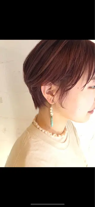 ショート カラー 骨格診断🍃ショート /ショートボブ✨岡元のヘアスタイル