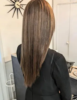 セミロング ベージュ＊Spica 【ミルクティー】のヘアスタイル