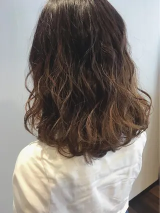 ショート カラー パーマ ヘアアレンジ メンズ 【mokuオーナー】 ちはるのヘアスタイル