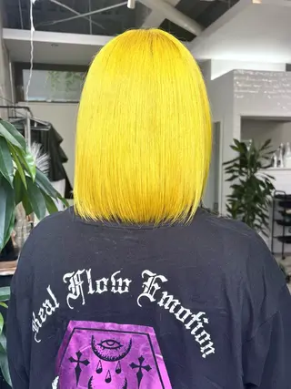 ミディアム カラー ハイトーンカラー/ miyuuのヘアスタイル