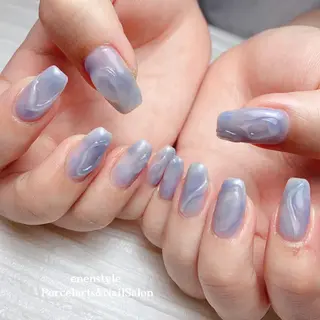 ミディアム ネイル 🐾enen style 🐾のネイルデザイン