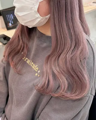 ロング カラー ヘアアレンジ 代表🎀 ふわモテ愛 され髪🩷yumiのヘアスタイル