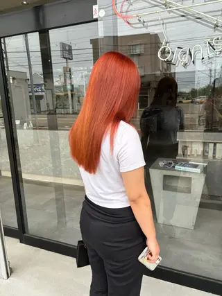 ロング カラー 長谷川 湧のヘアスタイル