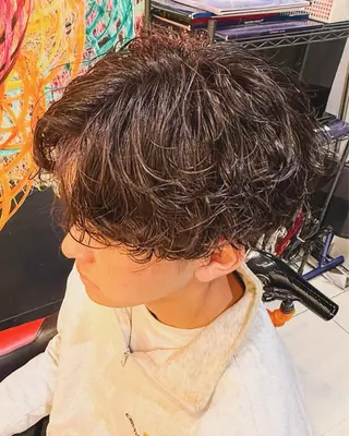 パーマ メンズ レディースモデル募集 無料/田中海斗のヘアスタイル