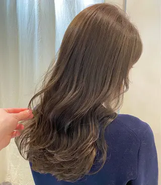 ロング カラー 顔まわりカット🌟 くびれヘア/寺門遥輝のヘアスタイル