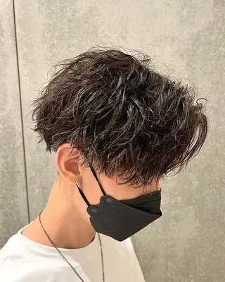 ミディアム パーマ メンズ 瀧野 翔吾【メンズ特化】のヘアスタイル