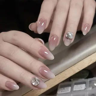 ネイル 🍑長さだし ワンホン💅モモコのネイルデザイン
