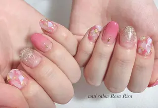 ミディアム ネイル ネイルスタジオ シェイクユアハンズのネイルデザイン