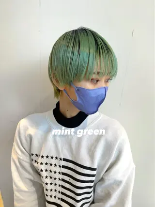 ショート カラー レイヤー専門家 ダブルカラー修のヘアスタイル