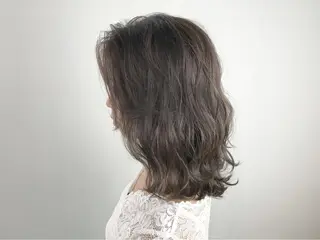 ミディアム MORISAKI ✂︎縮毛矯正のヘアスタイル