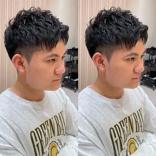 メンズ 大人メンズパーマ メンズ特化　萱原大幹のヘアスタイル