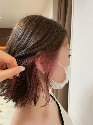 ミディアム カラー ヘアアレンジ 【Sweep】おじま のぞみのヘアスタイル