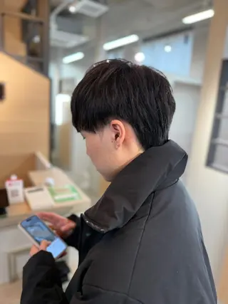 ショート メンズ 藤崎百道メンズカット Zina/森井唯央のヘアスタイル