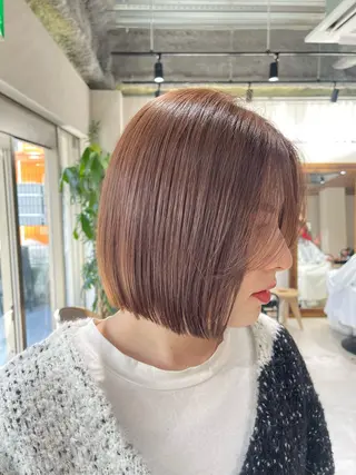 ショート カラー 🩵ボブ/レイヤー /髪質改善🩵のヘアスタイル