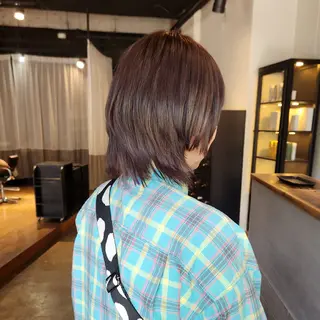 カラー ショート ハヤシ マユ ✂ 府中美容室のヘアスタイル