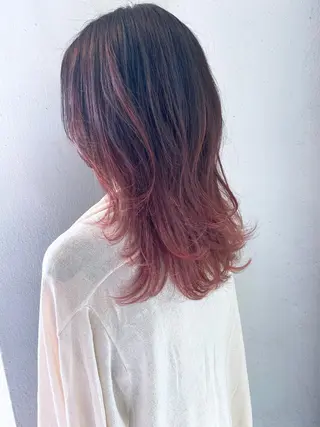 セミロング カラー 髪質改善/艶髪 やまなかのヘアスタイル