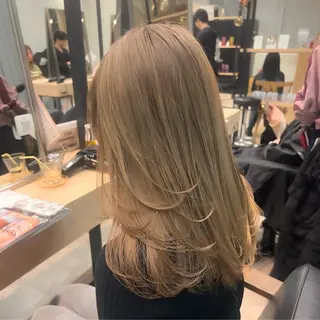 セミロング 髪質改善/レイヤー 暖色/shiinaのヘアスタイル