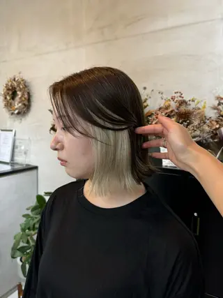 カラー lit 松井乃愛のヘアスタイル