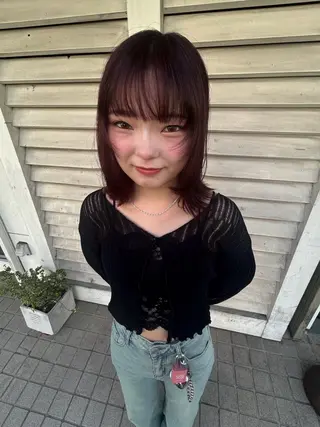 ミディアム カラー はな ∕カットモデル募集中のヘアスタイル