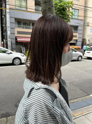 ミディアム 韓国好き🇰🇷 美容師MIKUのヘアスタイル