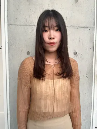 セミロング カラー yukari/ 立川美容室のヘアスタイル