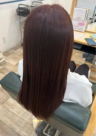 ロング カラー 青木 優雅のヘアスタイル