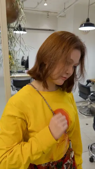 ショート カラー じゅわっと暖色カラー 🍊Moemiのヘアスタイル