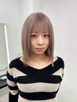 ミディアム カラー 池袋/カラー/ リオナのヘアスタイル