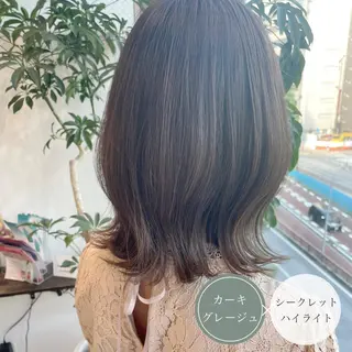 ミディアム カラー アンブレラカラー💫 フェイスフレーミングのヘアスタイル