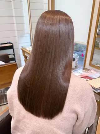 ロング カラー CHIHIRO🧸 ピンクベージュ🩰のヘアスタイル