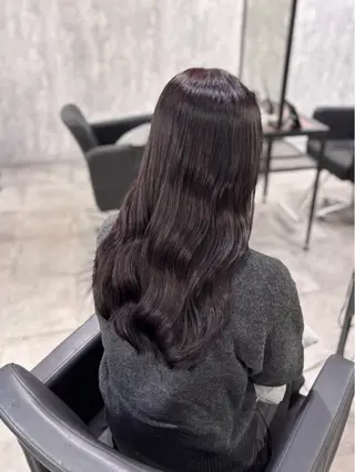 セミロング カラー 詩乃🎀ピンク 暖色系🫧レイヤーのヘアスタイル