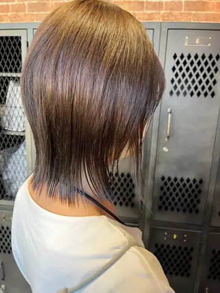 セミロング カラー パーマ ヘアアレンジ メンズ キッズ ネイル マツエク・マツパ アイブロウ 久木原 ゆりのヘアスタイル