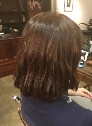 ミディアム カラー 𓍲꙳yamada haruna⋆ 𓍱のヘアスタイル