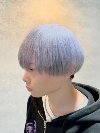 ショート カラー パーマ ヘアアレンジ メンズ 仕上がり満足度No. 1🔥BLUCK🔥のヘアスタイル