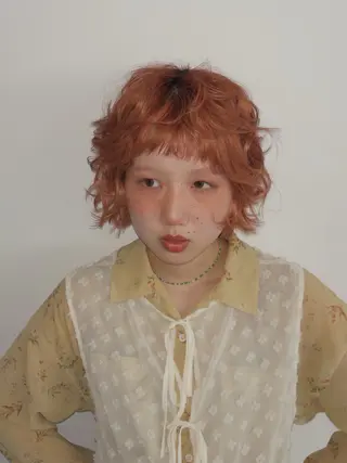 ショート カラー ヘアアレンジ ニュアンスカラー🧶 nanacoのヘアスタイル