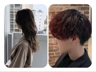 カラー パーマ 冨沢 巧のヘアスタイル