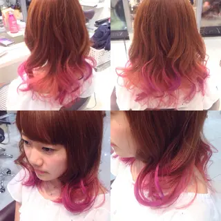 セミロング カラー ✨艶髪✨透明感✨ 山内大樹のヘアスタイル