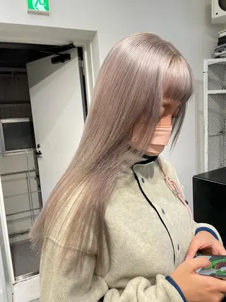 ロング カラー パーマ ヘアアレンジ メンズ キッズ ネイル マツエク・マツパ アイブロウ 艶ハイトーン/ヘア アレンジAYAKAのヘアスタイル