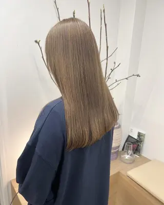 セミロング カラー 坂本 圭太朗のヘアスタイル
