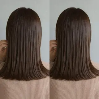 ミディアム カラー 小顔矯正/レイヤー 透明感カラー✨生真のヘアスタイル