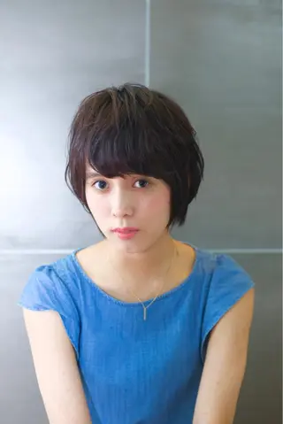 ショート パーマ 【白髪ぼかし 専門GBG】自由が丘のヘアスタイル