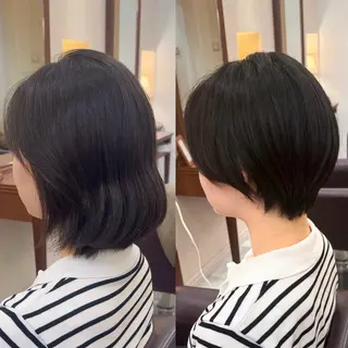 ショート 【ショート/ボブ 丸みショート】深萱のヘアスタイル