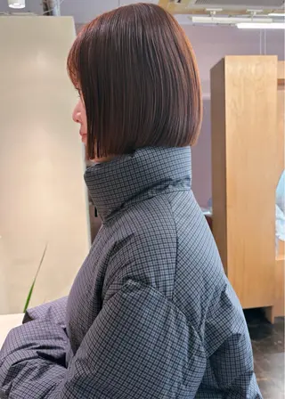 ショート カラー 西山 紗耶香🪽 透明感カラー/ボブのヘアスタイル