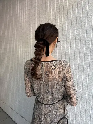 ヘアアレンジ 柔らかベージュ 🤎YUKAのヘアスタイル