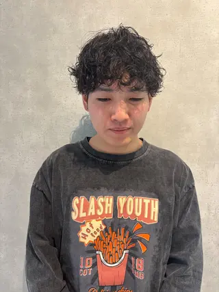 ショート パーマ メンズ 宮嶋 勇輔のヘアスタイル